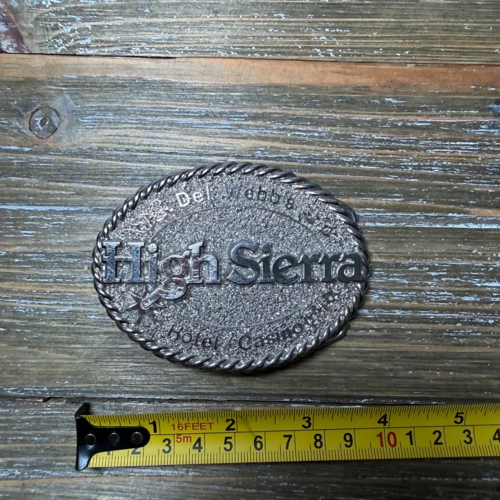 Vintage Del Webb High Sierra Hotel Casino Belt Buckle Limited Edition USA Made